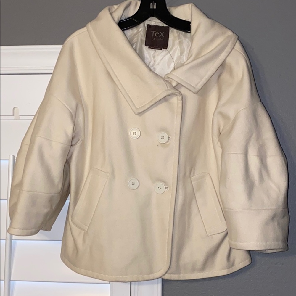 Cream waist jacket